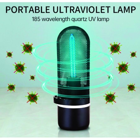 ECODE® Pocket UV Ultraviolet Light Lamp, Ozone Generation for very small spaces, 2.5W, 10000 Hour Warranty