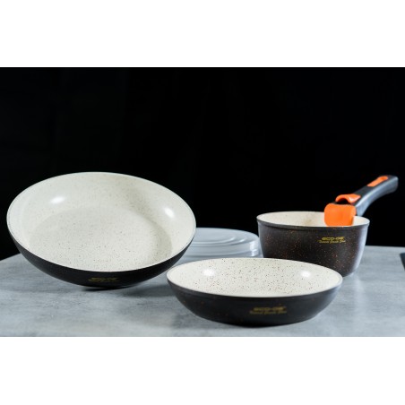 Set 3 Pentole Ceramica e Granito con Manico Removibile - ECO DE