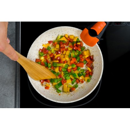 Set de 3 poêles à frire en céramique et granit avec poignée amovible - ECO DE