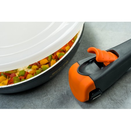 Set de 3 poêles à frire en céramique et granit avec poignée amovible - ECO DE