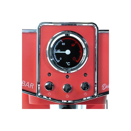 ECODE® Machine a  café "DELICE ROSSO" 20 BAR, BUSE POUR MOUSSE, 1.5 L, EXPRESS, 1050 W
