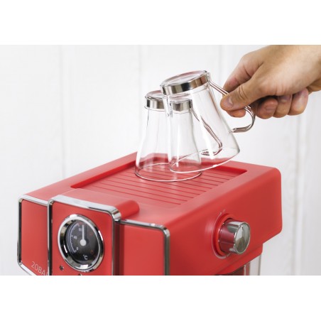 ECODE® Machine a  café "DELICE ROSSO" 20 BAR, BUSE POUR MOUSSE, 1.5 L, EXPRESS, 1050 W