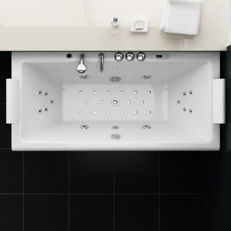 Denia Rechteckige Hydromassage-Badewanne ECO-DE 8529