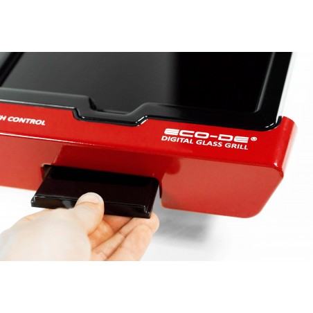 ECODE® Plaque de cuisson électrique numérique avec thermostat réglable et surface de cuisson en verre German Touch