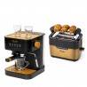 ECODE® Pack Espresso-Kaffeemaschine FORTE TOUCH + Brottoaster FORTE TOASTER. Packung mit Geräten zum Frühstück