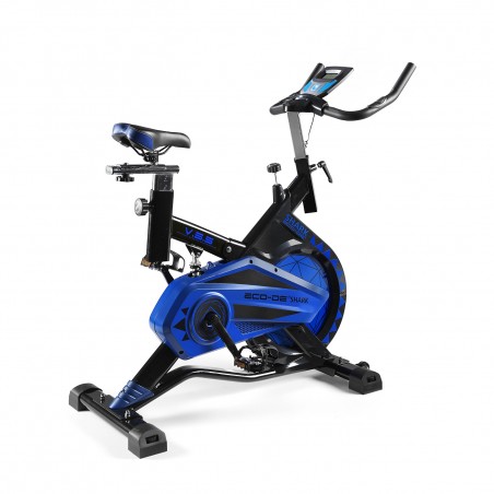 OUTLET ECODE®  Semi-professional Shark Spinning bike with pulsometer, LCD display and variable resistance. Wheel of inertia of 20kgrs