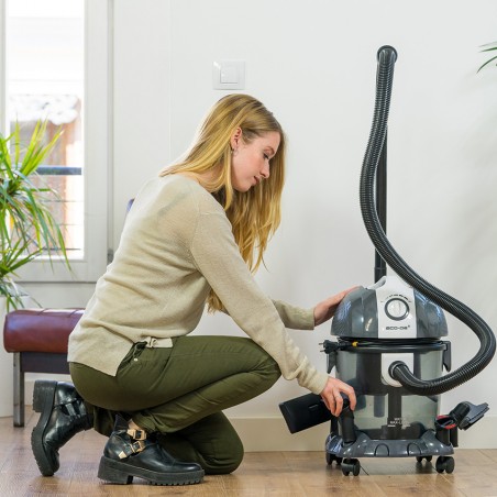 OUTLET ECODE®  Aspirateur solide et liquide Blower Wet & Dry 1800 W filtre HEPA