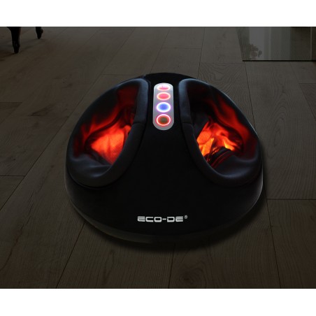 ECODE® Foot massage device with pressure system (airbags) and thermotherapy with wheels