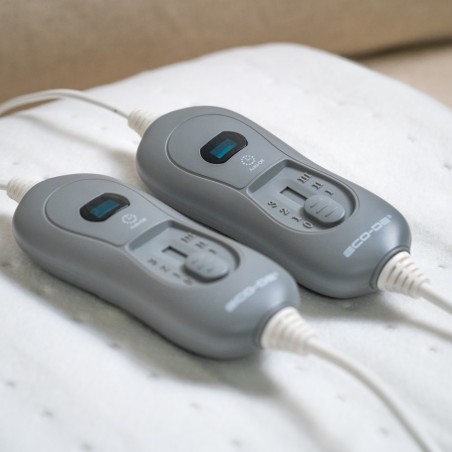 ECODE® Heated Beds 140 x 160 cm. Control with 3 heat levels, automatic shutdown 90 minutes, white color