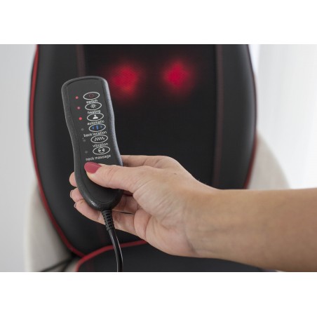 OUTLET ECODE® Shiatsu Massage Coussin dorsal avec roulement avec chaleur infrarouge