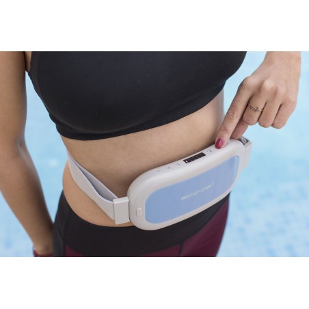 ECODE® Ceinture abdominale de massage EMS, compacte, 6 modes de massage, 3 intensités, réducteur raffermissant