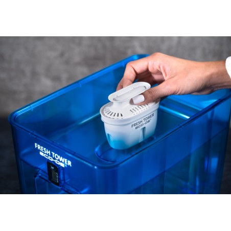 ECODE FRESH TOWER Gefilterde waterdispenser. BPA-vrij, digitale indicator, voor koelkast, inclusief compatibel filter