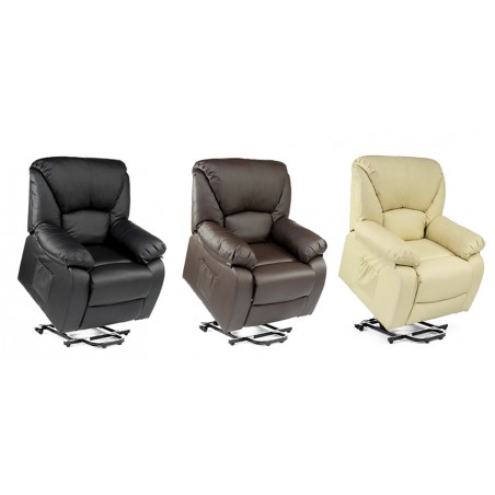 ECODE Fauteuil de massage personnel Releveur Chamonix noir
