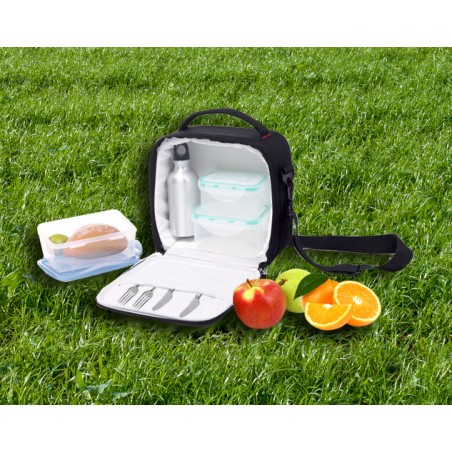 Borsa isotermica Deluxe Food Carrier + 2 Tupperware e Thermos - ECO DE