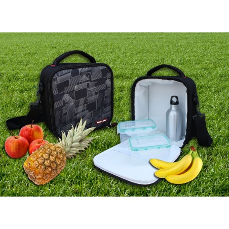 Borsa isotermica Deluxe Food Carrier + 2 Tupperware e Thermos - ECO DE