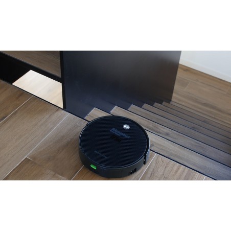 OUTLET ECODE® ABSOLUT CARBON ROBOT VACUUM CLEANER. VACUUM, SWEEP AND MOP, PROGRAMMABLE, MOPS, 7 CLEANING MODES, HEPA FILTER, BLACK