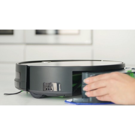 OUTLET ECODE® ABSOLUT CARBON ROBOT VACUUM CLEANER. VACUUM, SWEEP AND MOP, PROGRAMMABLE, MOPS, 7 CLEANING MODES, HEPA FILTER, BLACK