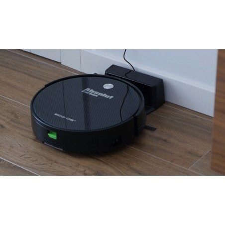 OUTLET ECODE® ABSOLUT CARBON ROBOT VACUUM CLEANER. VACUUM, SWEEP AND MOP, PROGRAMMABLE, MOPS, 7 CLEANING MODES, HEPA FILTER, BLACK