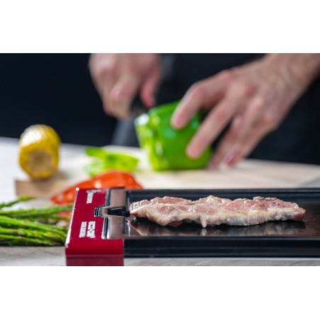 OUTLET ECODE® Digital electric cooktop with adjustable thermostat and German Touch glass cooking surface