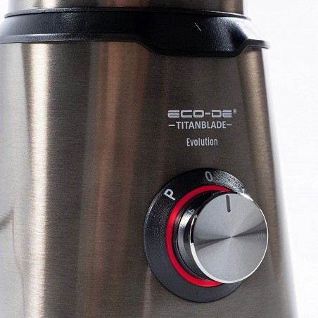 OUTLET ECODE® Blender Titanblade Evolution, Pichet Thermosecur 1890 ml, 6 Lames Titanium, Tasse a  mesurer 40 ml