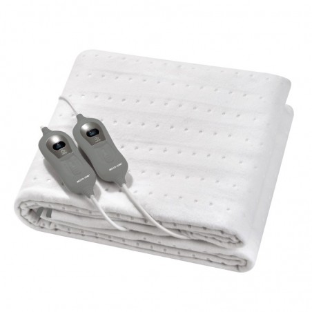 ECODE® Chauffe-lit ECODE® 140 x 160 cm. Bouton avec 3 niveaux de chaleur, arret automatique 90 minutes, couleur blanche