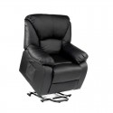 Black Electric Lift Chair with Massage and Reclining Function - ECO DE.