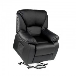 ECODE Fauteuil de massage personnel Releveur Chamonix noir