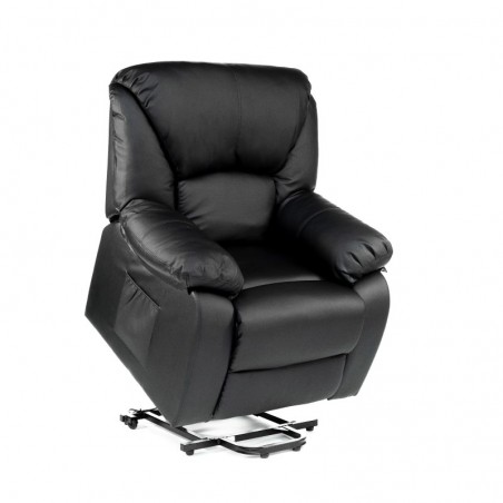 ECODE Fauteuil de massage personnel Releveur Chamonix noir