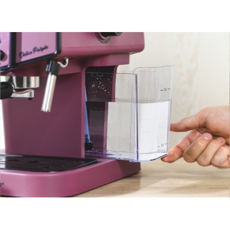 OUTLET ECODE® Machine a  café "DELICE PURPLE" 20 BAR, BUSE POUR MOUSSE, 1.5 L, EXPRESS, 1050 W