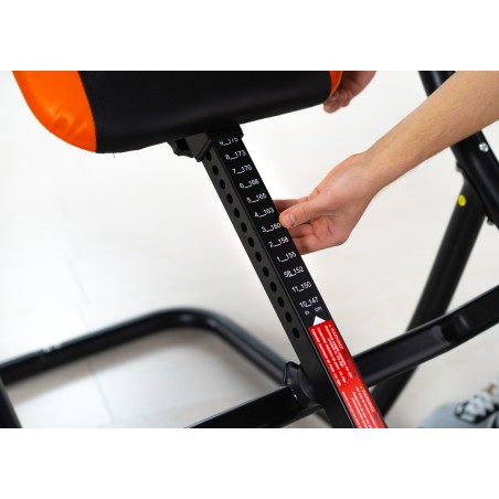 ECODE® Table d'inversion gravitationnelle. Inclinaison a  180Âº, Rembourré, Réglable en hauteur Deluxe