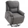 ECODE® FAUTEUIL DE MASSAGE ECODE® STELVIO, TEXTILINE OEKO TEX, PROGRAMMES AUTOMATIQUES, ONDULATION VIBRATOIRE, A++, GRIS