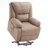 ECODE® STELVIO Lift Massage Chair, Textiline Oeko Tex, Auto Programs, Vibro Ripple, A++,  Beige