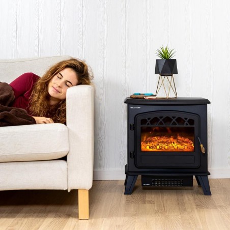 OUTLET ECODE® ECO-CHI-522 Electric fireplace, 1800 W with Adjustable thermostat