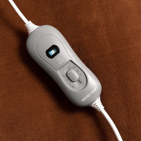 ECODE® Electric blanket 180x130cm. Control with 3 heat levels, automatic shutdown 180 minutes, light brown color