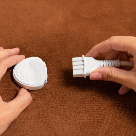 ECODE® Electric blanket 180x130cm. Control with 3 heat levels, automatic shutdown 180 minutes, light brown color