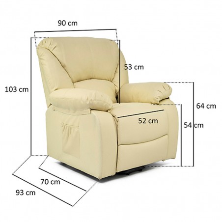 Acquista Poltrona da Massaggio Lifting Lifting Beige - ECO DE