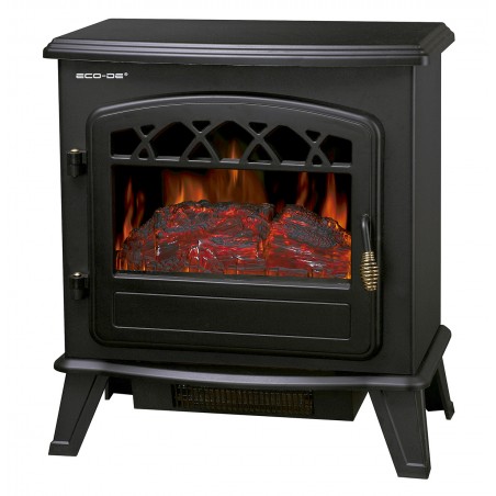ECODE® Electric fireplace, 1800 W with Adjustable thermostat