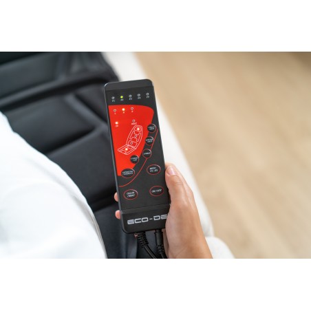 OUTLET ECODE® Massage Mat 8 vibrators, 4 massage zones, 3 intensity levels, 5 modes and with lumbar heat