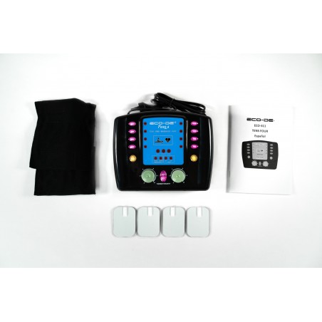 ECODE® Electroestimulador digital doble canal Tens 4 Massager función termoterápia