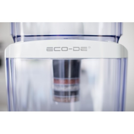 OUTLET ECODE® Tour d'eau purifiante, 8 systèmes de filtrage, filtre en céramique, charbon, tour de filtration Aqua Filter Tower