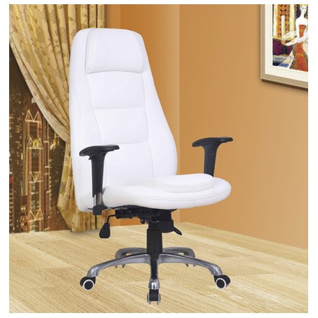 ECODE® Swivel office chair, height adjustable, removable armrests, black imitation leather 64x69x115-122cms