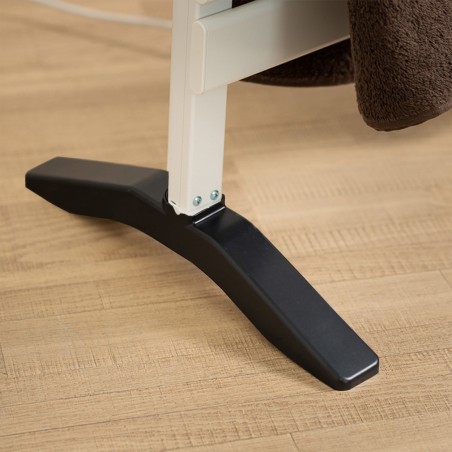Radiateur électrique sèche-serviettes avec pieds Blanc 500W avec App