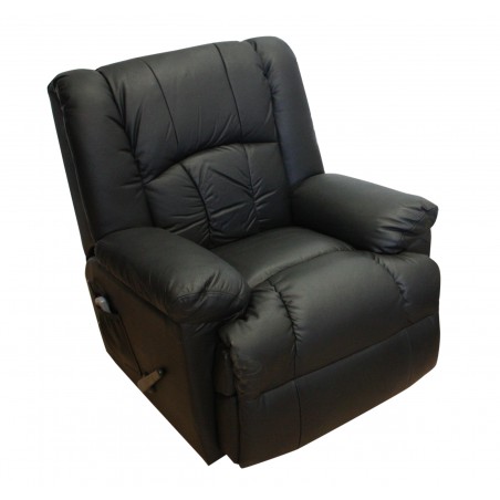 Leather and Lumbar Heat Swivel Rocker Massage Sofa - ECO DE