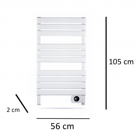 Electric Towel Rail Radiator with Legs White 500W with App