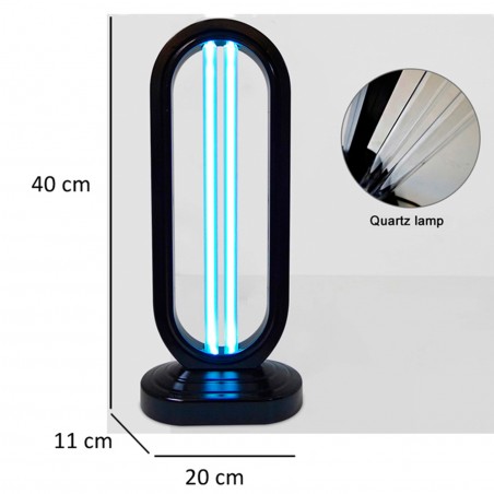 ECODE® Lampada UV  UVC Germicida con Luce LED a Ozono Disinfettante AntiMuffa per Ambienti Sanificante con Telecomando e Timer, Lampadina a Basso Consumo con Ozonizzatore per Stanze fino a 50 m2