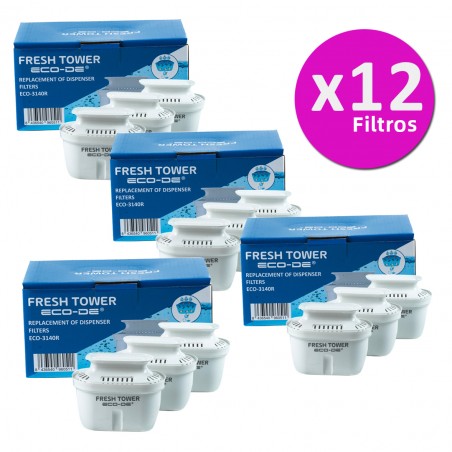 ECODE® 12 Filters for FRESH TOWER Filtered water dispenser.