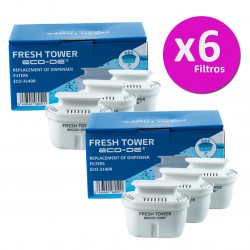 Filtro para Dispensador de Agua Fresh Tower 3 Unidades | ECO-DE