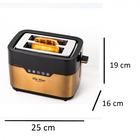 ECODE® Toaster FORTE TOASTER, 920W touch control panel LED indicator