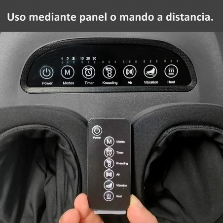 ECODE® Masajeador de Pies Electrico Shiatsu con 6 Programas, 3 Niveles de Shiatsu, Vibracion, Compresión y Calor- Maquina de Masaje con Mando, Temporizador 30, Fascitis Plantar, Circulacion y Dolor