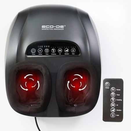 OUTLET ECODE® Masajeador de Pies Electrico Shiatsu con 6 Programas "Producto de exposición, puede presentar pequeñas marcas de uso, es 100% funcional"